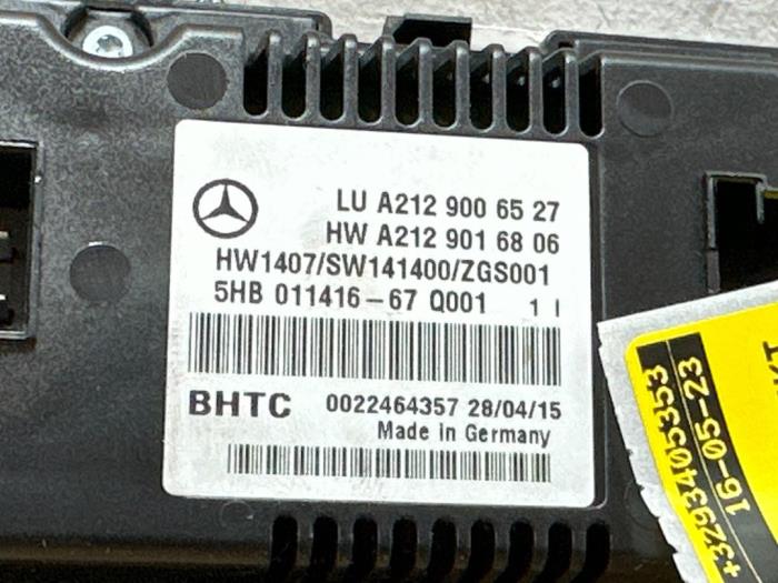 Panneau de commandes chauffage Mercedes E-Klasse