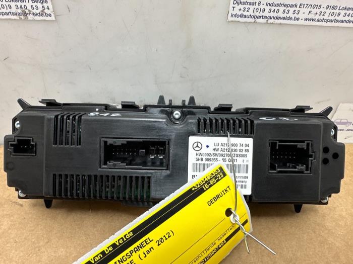 Panneau de commandes chauffage Mercedes E-Klasse