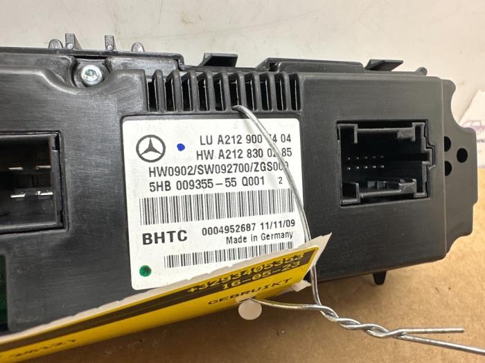 Panneau de commandes chauffage Mercedes E-Klasse