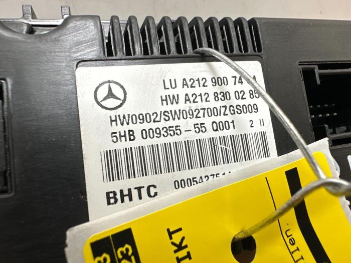 Panneau de commandes chauffage Mercedes E-Klasse