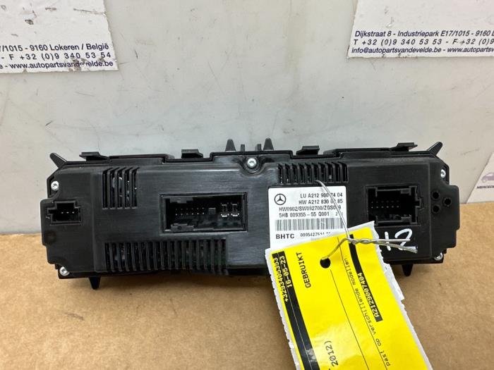 Panneau de commandes chauffage Mercedes E-Klasse