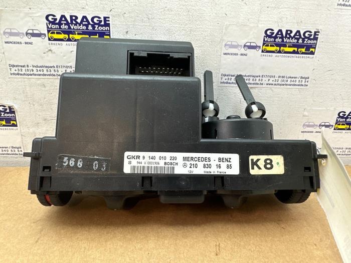 Panneau de commandes chauffage Mercedes E-Klasse