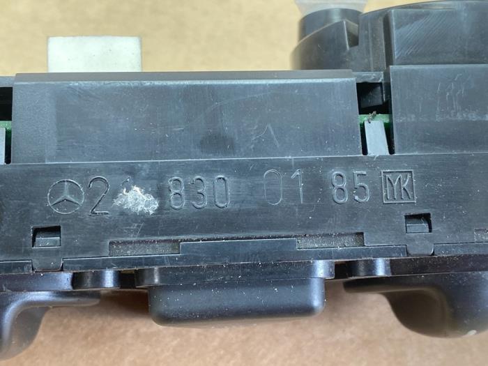 Heater control panel Mercedes E-Klasse