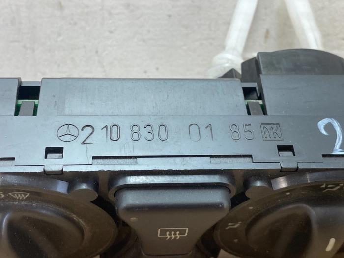 Panneau de commandes chauffage Mercedes E-Klasse