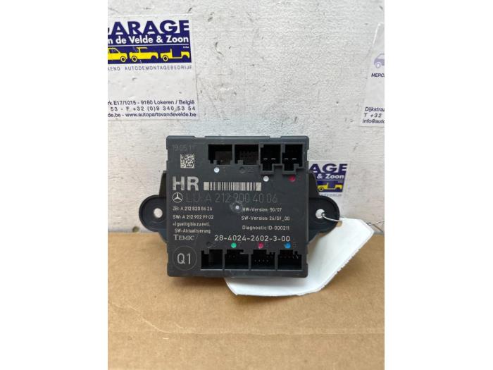 Module verrouillage central des portes Mercedes E-Klasse