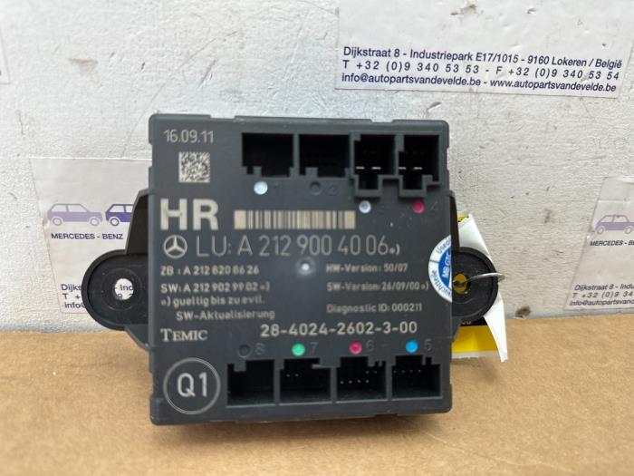 Module verrouillage central des portes Mercedes E-Klasse