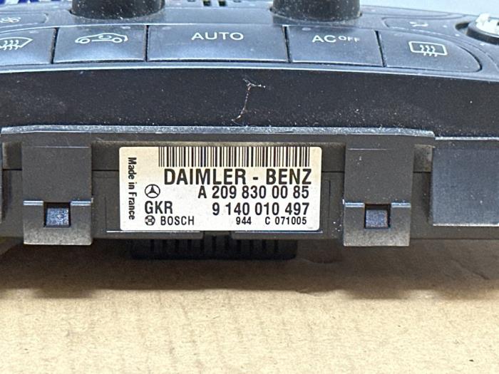 Panneau de commandes chauffage Mercedes C-Klasse