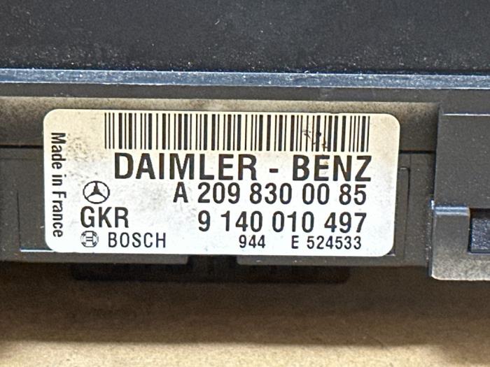 Panneau de commandes chauffage Mercedes C-Klasse