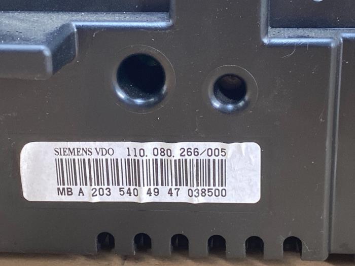 Odometer KM Mercedes C-Klasse