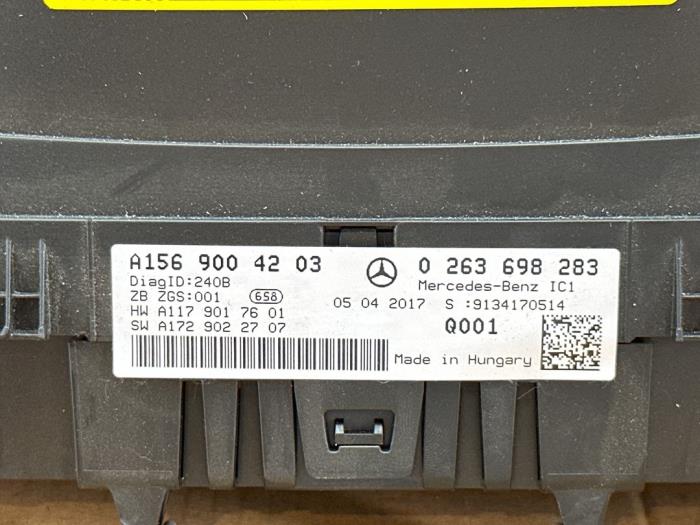 Odometer KM Mercedes GLA