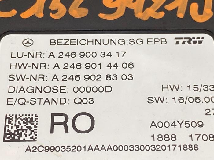 Parking assist computer Mercedes B-Klasse