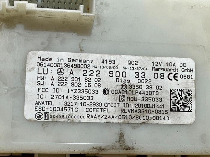 Module keyless vehicle Mercedes C-Klasse