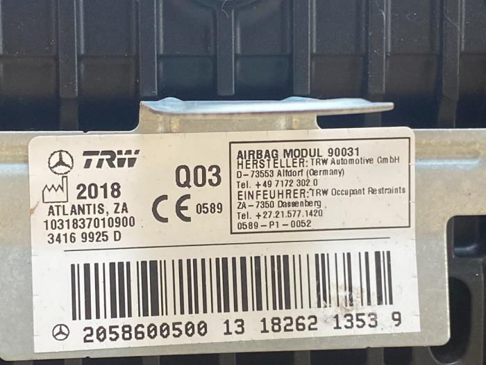 Airbag droite (tableau de bord) Mercedes C-Klasse