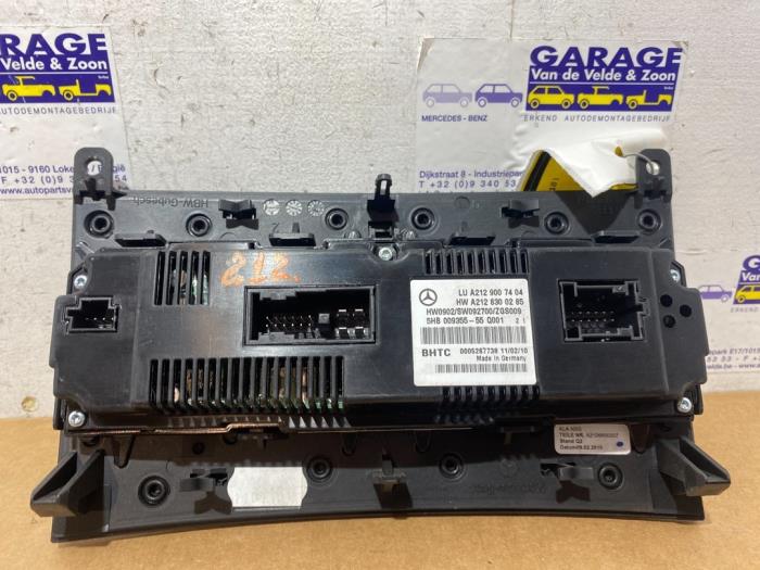 Heater control panel Mercedes E-Klasse
