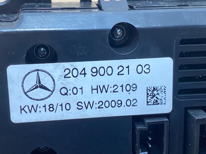 Panneau de commandes chauffage Mercedes C-Klasse