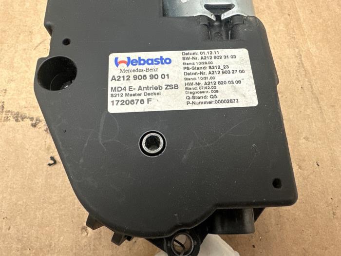 Moteur toit ouvrant Mercedes E-Klasse
