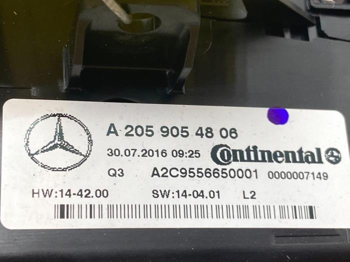 Panneau de commandes chauffage Mercedes C-Klasse