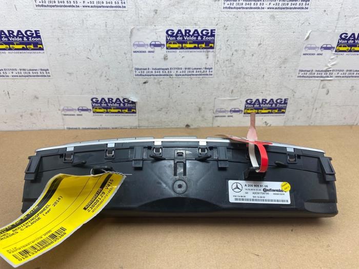Panneau de commandes chauffage Mercedes C-Klasse
