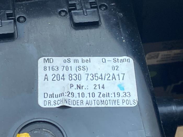 Grille aération tableau de bord Mercedes C-Klasse