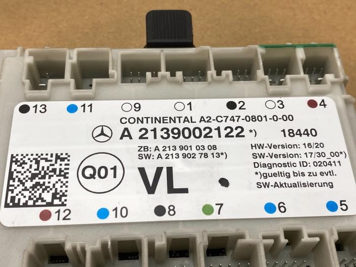 Central door locking module Mercedes E-Klasse