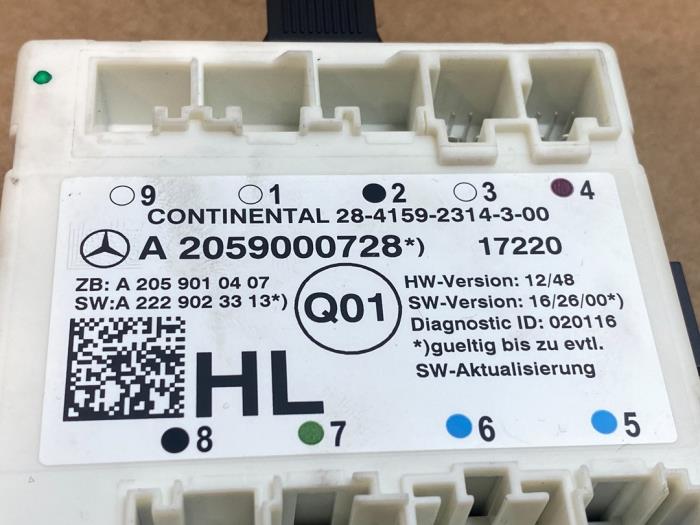 Module verrouillage central des portes Mercedes C-Klasse