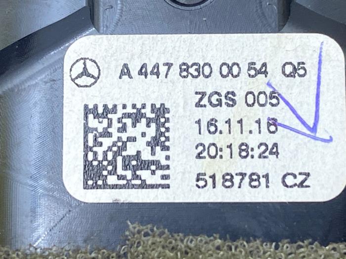 Rejilla de aire de salpicadero Mercedes Vito