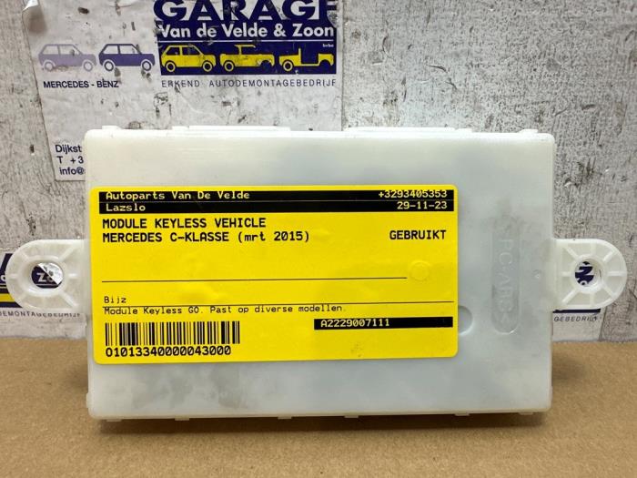 Module keyless vehicle Mercedes C-Klasse