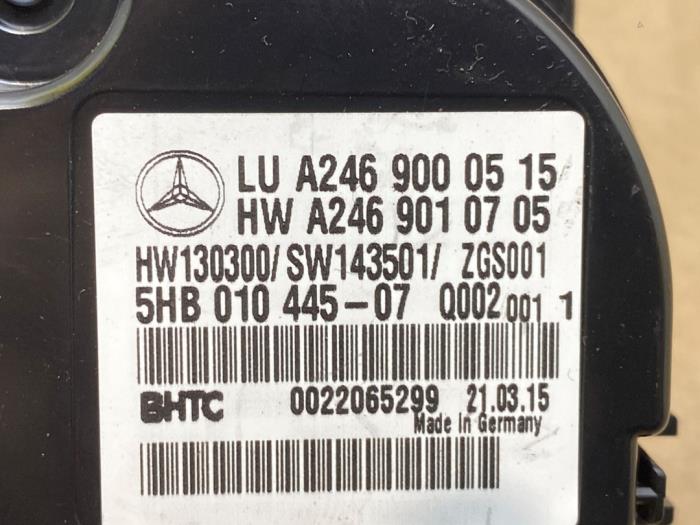 Panneau de commandes chauffage Mercedes A-Klasse