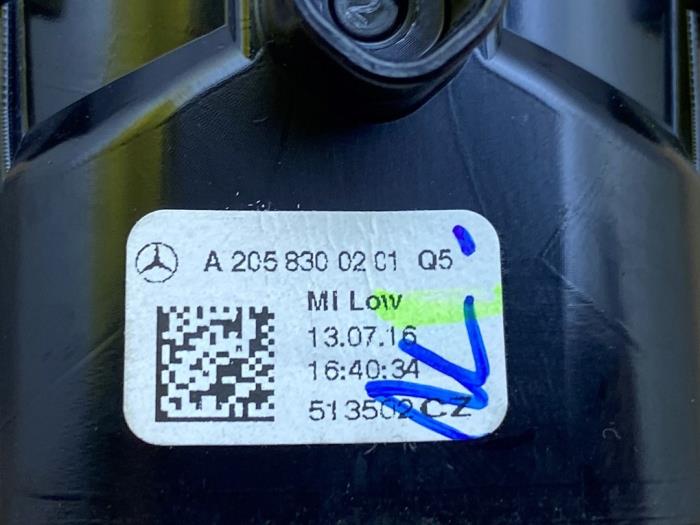 Grille aération tableau de bord Mercedes C-Klasse