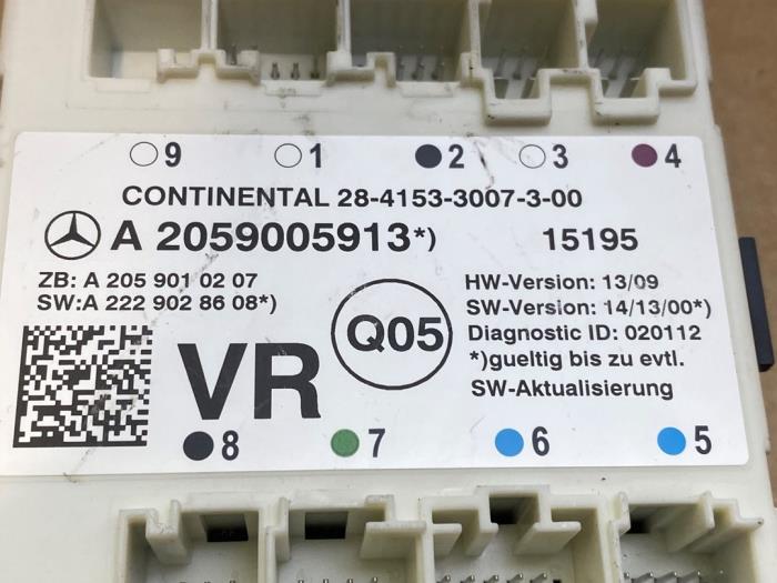 Central door locking module Mercedes C-Klasse
