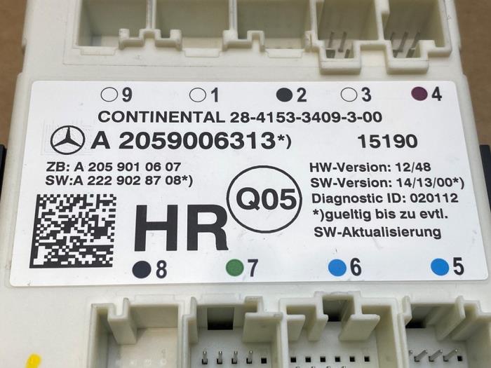 Module verrouillage central des portes Mercedes C-Klasse