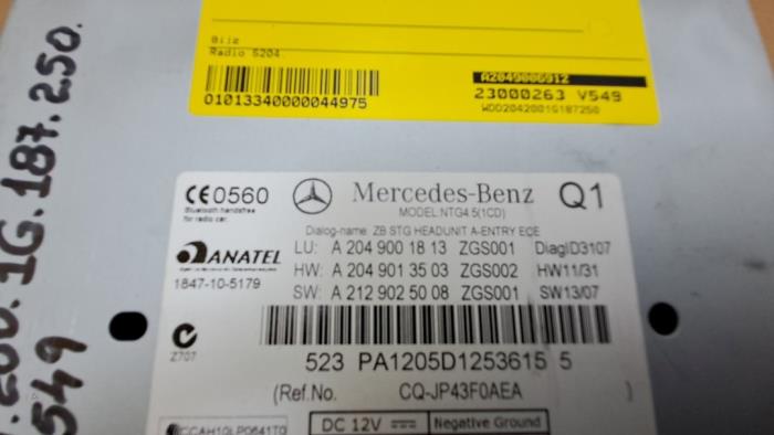 Radio Mercedes C-Klasse