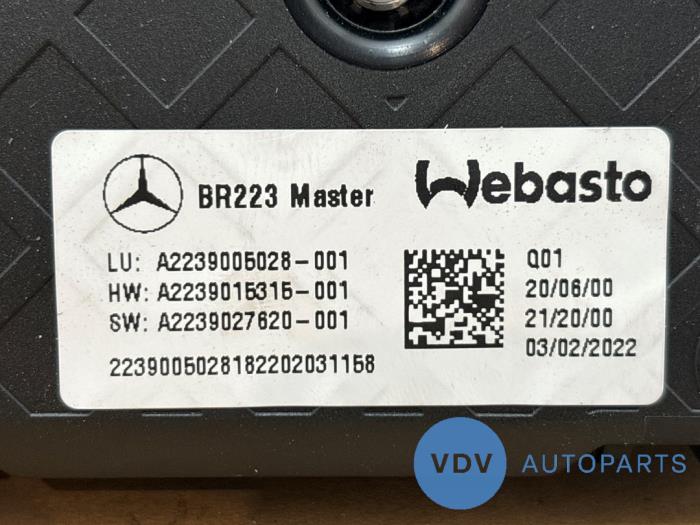 Moteur toit ouvrant Mercedes S-Klasse