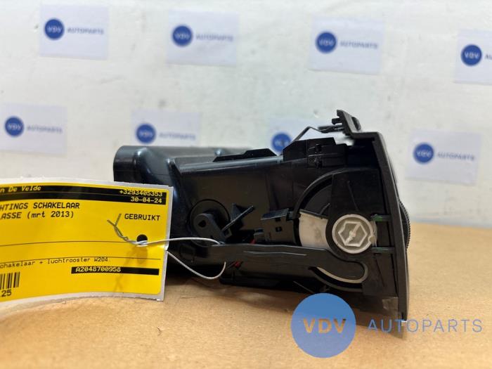 Commutateur éclairage d'urgence Mercedes C-Klasse