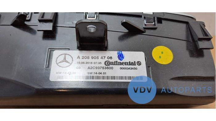 Panneau de commandes chauffage Mercedes GLC-Klasse