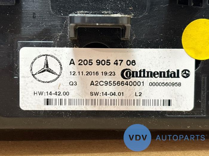 Panneau de commandes chauffage Mercedes GLC-Klasse