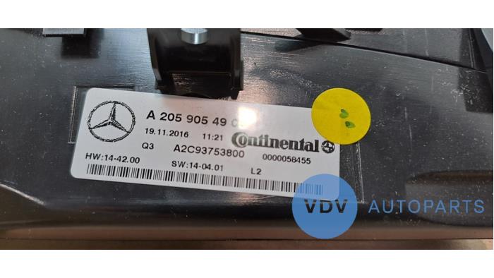 Panneau de commandes chauffage Mercedes C-Klasse