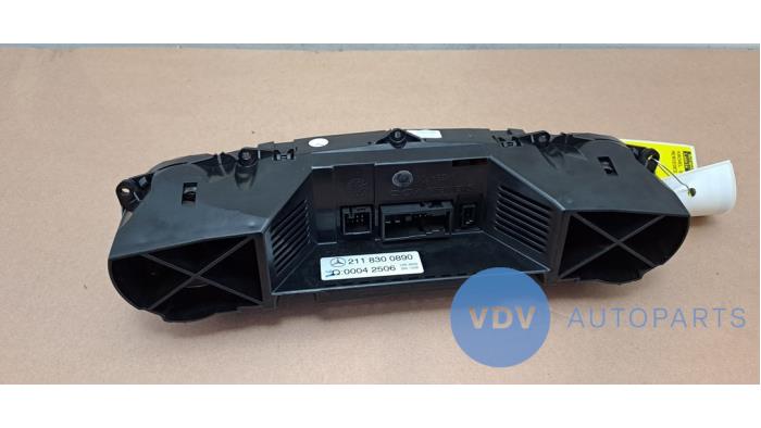 Panneau de commandes chauffage Mercedes E-Klasse