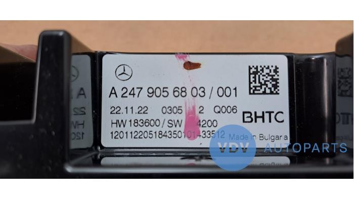 Panneau de commandes chauffage Mercedes A-Klasse