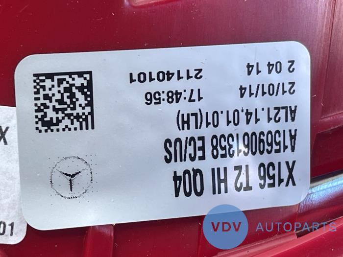 Taillight, left Mercedes GLA