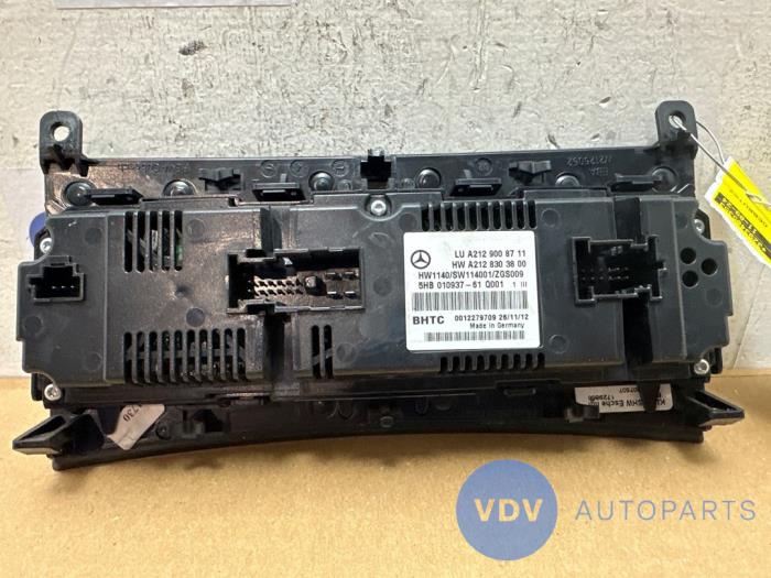 Heater control panel Mercedes E-Klasse