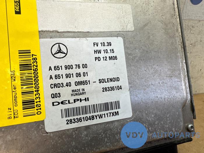 Engine management computer Mercedes B-Klasse