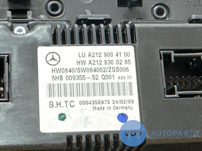 Panel de control de calefacción Mercedes E-Klasse