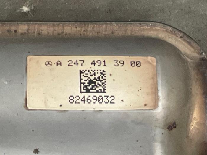Uitlaat Middendemper Mercedes CLA