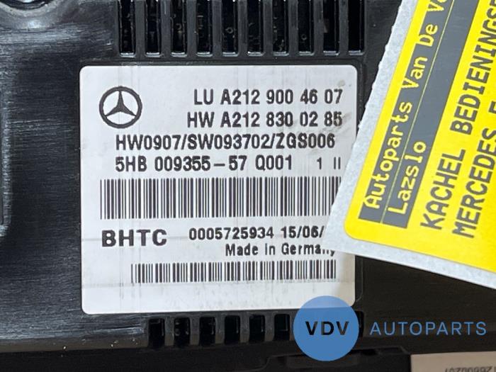 Panneau de commandes chauffage Mercedes E-Klasse