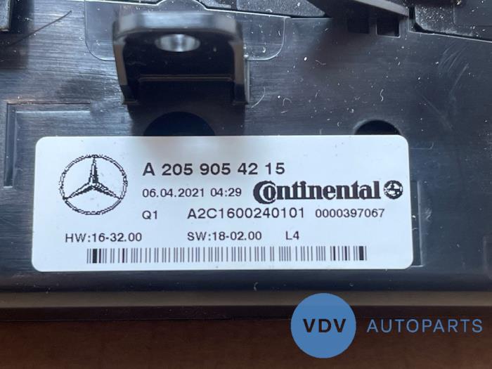 Panel sterowania nagrzewnicy Mercedes GLC-Klasse