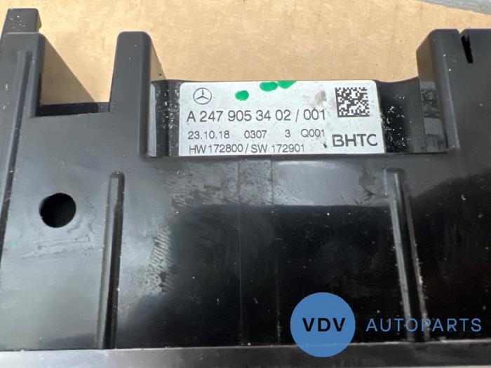 Panneau de commandes chauffage Mercedes A-Klasse