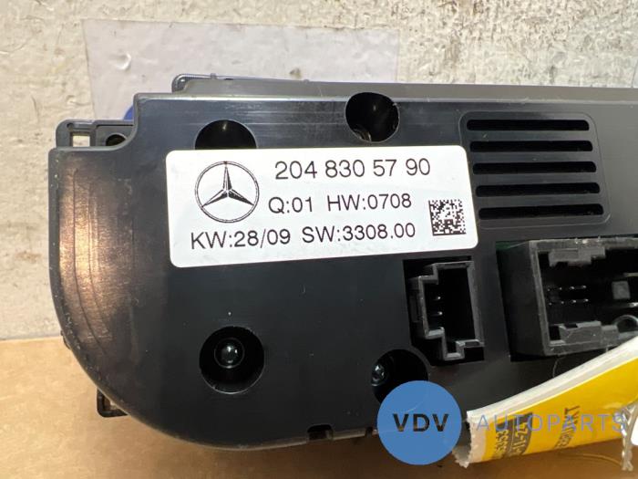 Panneau de commandes chauffage Mercedes C-Klasse