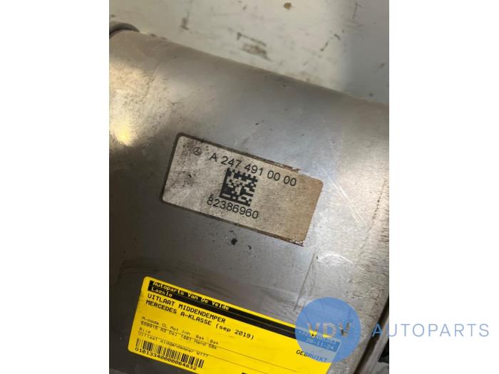 Exhaust middle silencer Mercedes A-Klasse