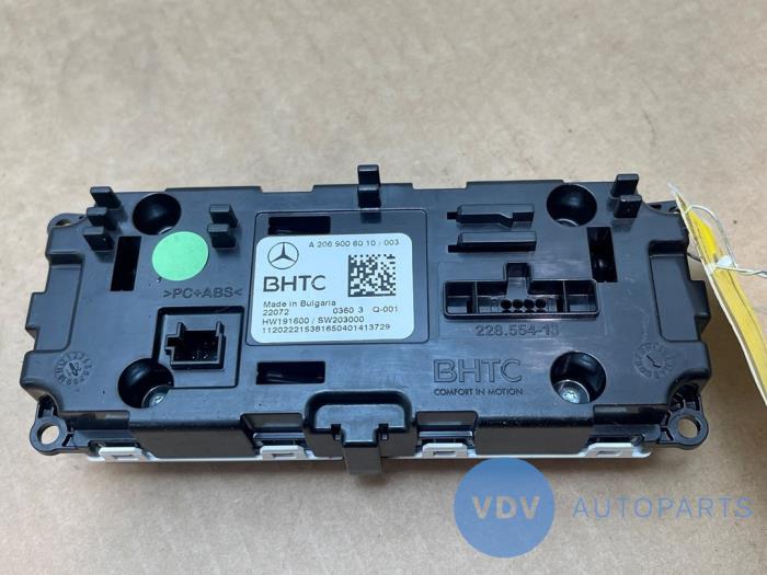 Panel de control de calefacción Mercedes C-Klasse